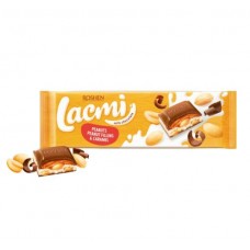 Шоколад ROSHEN Lacmi молочний з арахісом і карамельно-арахісовою начинкою