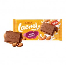 Шоколад Рошен Lacmi молочный + цельный миндаль